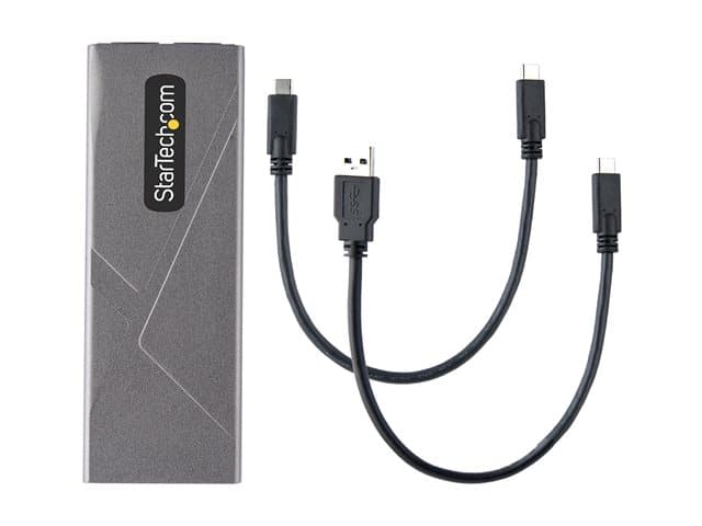 STARTECH M.2 USB-C NVMe SATA Enclosure Space Grey - Image 2