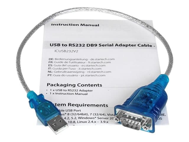 StarTech ICUSB232V2 USB to Serial RS-232 Adapter - Image 3