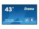 iiyama ProLite LH4365UHSB-B1 43" Class (42.5" viewable) LED-backlit LCD display - 4K - for digital signage thumbnail 1