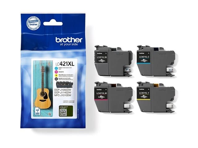 Brother LC421XL - 4-pack - XL - black, yellow, cyan, magenta - original - ink cartridge - Image 2