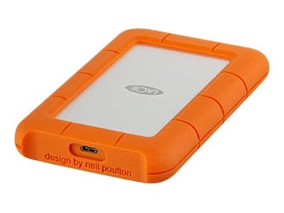 LaCie Rugged 2TB USB-C Hard Drive Orange - Image 3