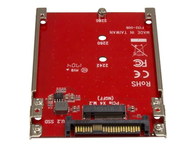 StarTech U2M2E125 M.2 NVMe to U.2 Adapter Red - Image 5