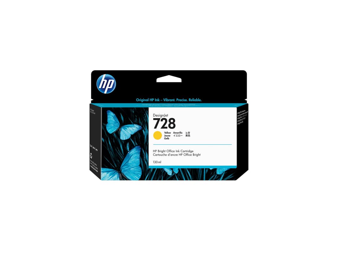 HP 728 - yellow - original - DesignJet - ink cartridge - Image 1