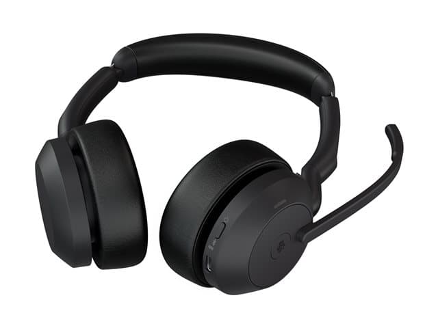 Jabra Evolve2 55 MS Stereo - headset - USB-C - with charging stand - Image 4