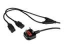 StarTech PXT101YUK Power Splitter Black thumbnail 2