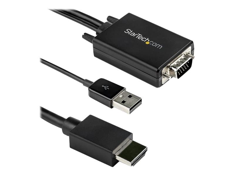 StarTech VGA2HDMM2M Adapter Cable Black - Image 1
