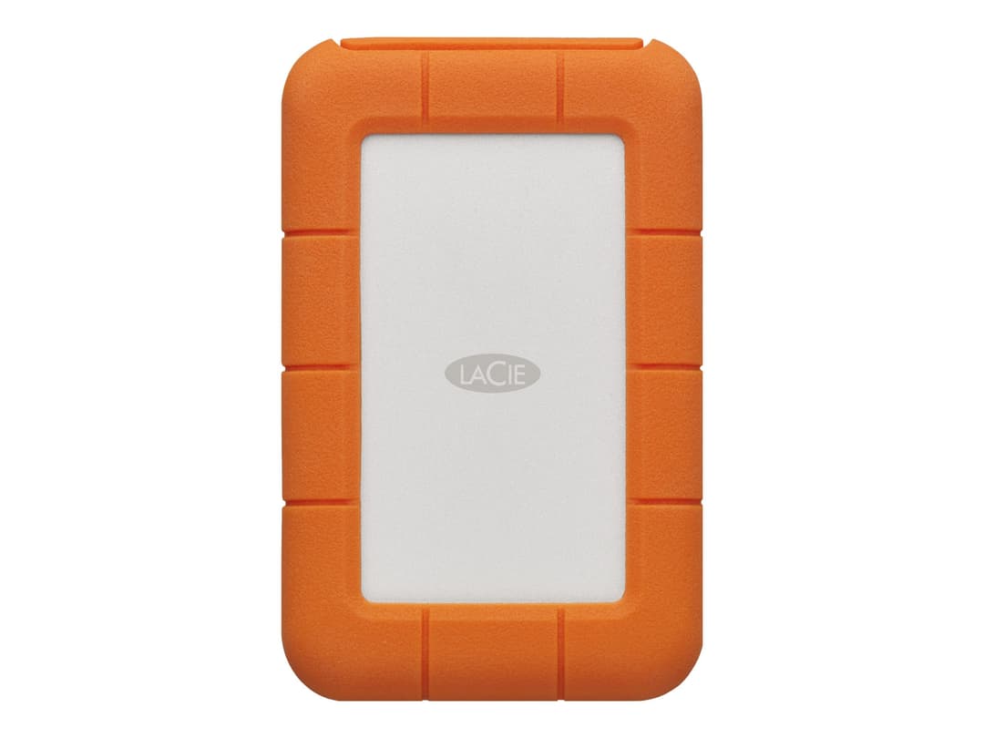 LaCie Rugged 2TB USB-C Hard Drive Orange - Image 1