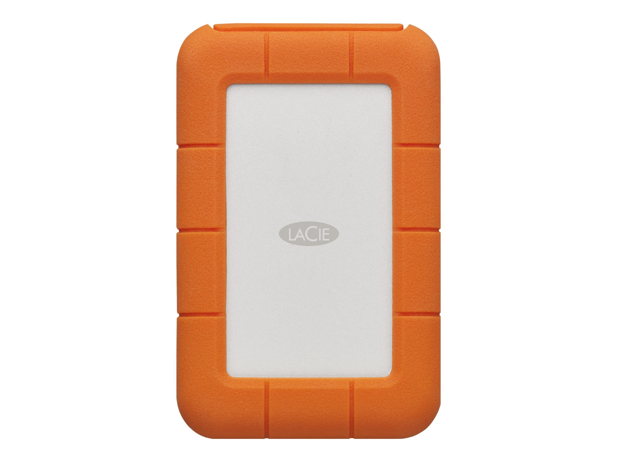 LaCie Rugged 2TB USB-C Hard Drive Orange