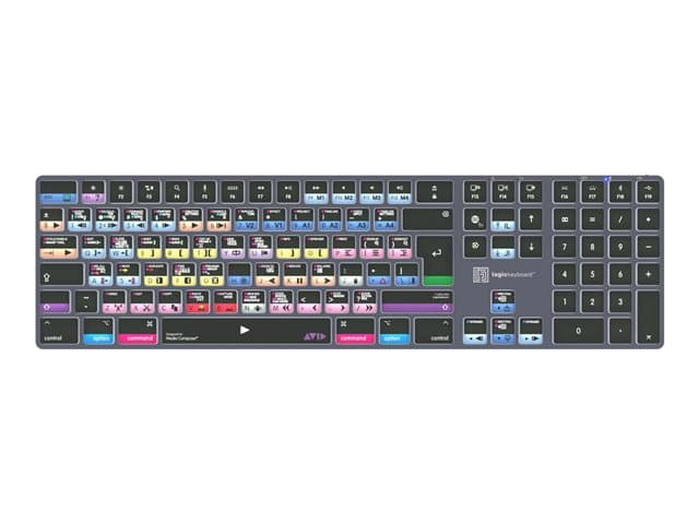 Logic Keyboards Avid Media Composer TITAN Keyboard Titanium Grey - Image 2