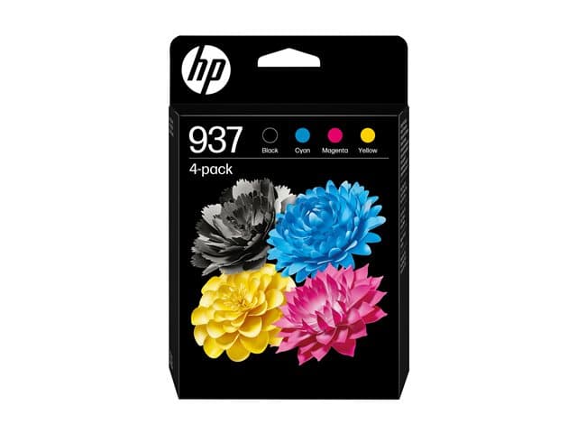 HP 937 Original Cyan, Magenta, Yellow & Black Ink Cartridge - Multipack - Image 4