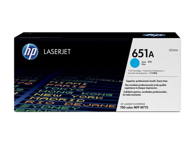 HP 651A - cyan - original - LaserJet - toner cartridge (CE341A) - Image 2