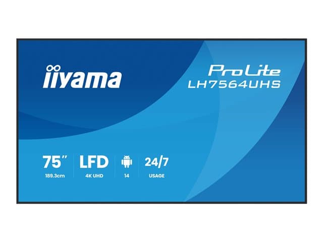 iiyama ProLite LH7564UHS-B1AG 75" 4K - Image 2