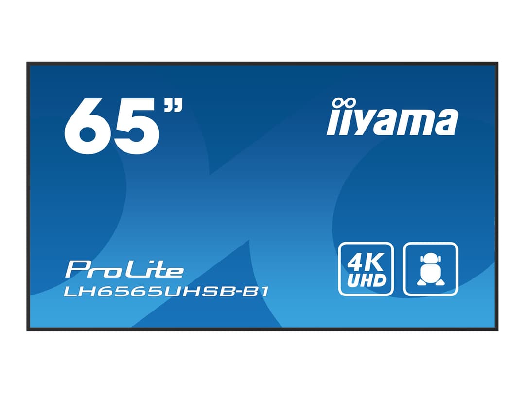 iiyama ProLite LH6565UHSB-B1 65" LED-backlit LCD display - 4K - for digital signage - Image 1