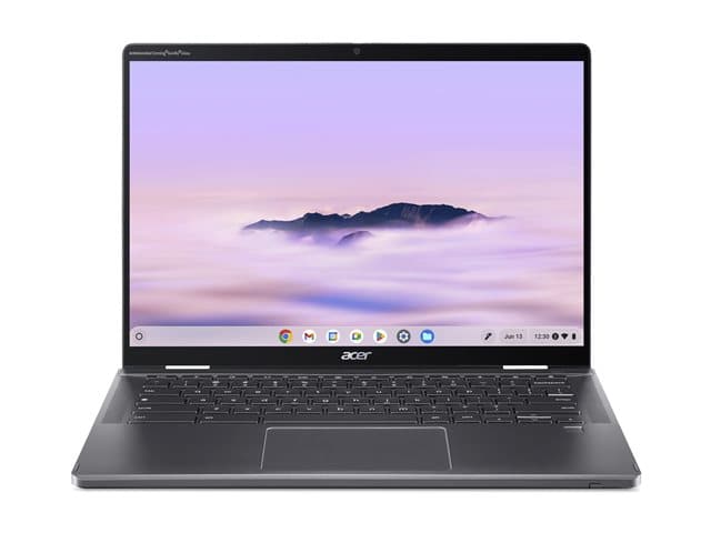 Acer Chromebook Plus Enterprise Spin 714 14" 2-in-1 Touchscreen Core Ultra 5 115U 8GB 256GB - Steel Grey - Image 1