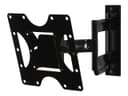 Peerless PARAMOUNT Articulating Wall Mount PA740 mounting kit - Tilt & Swivel - for flat panel - gloss black thumbnail 1