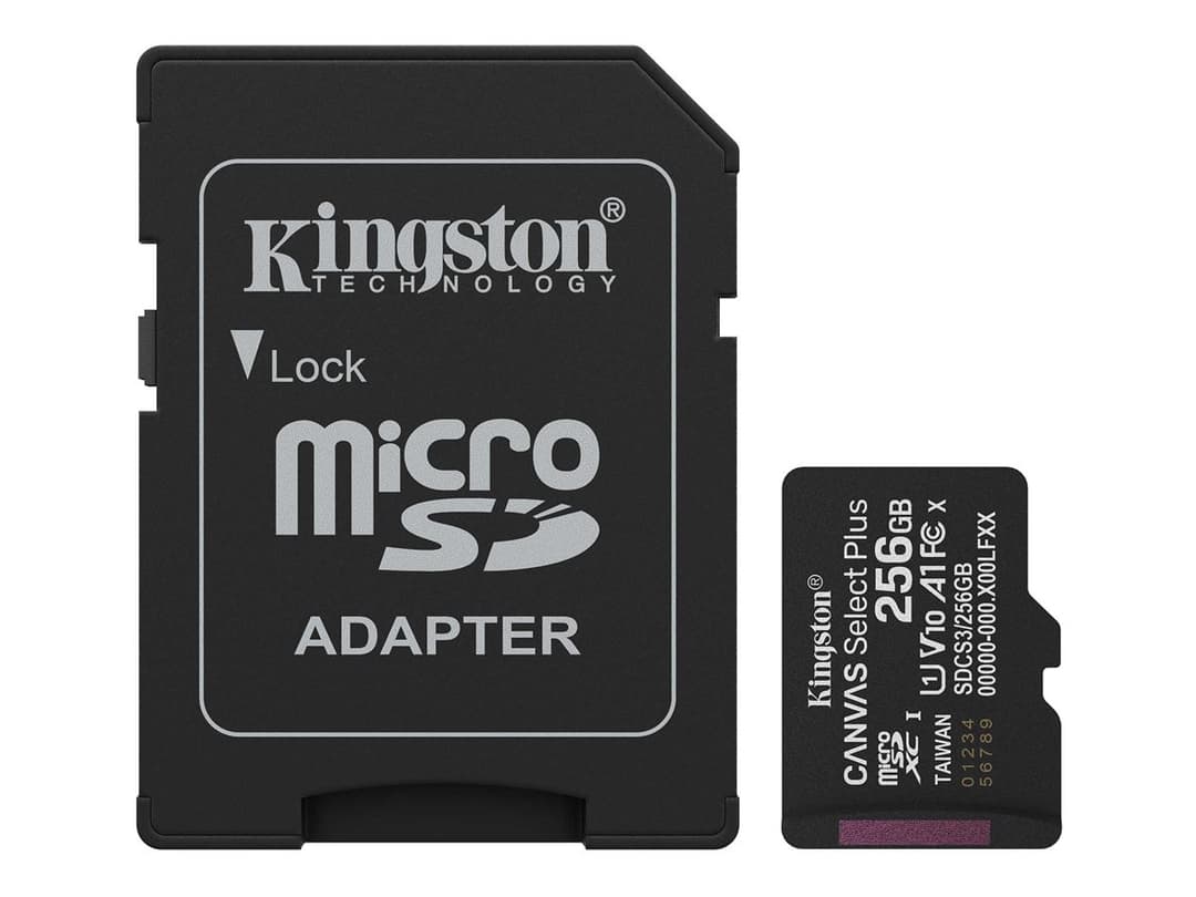 Kingston Canvas Select Plus - flash memory card - 256 GB - microSDXC UHS-I - Image 1