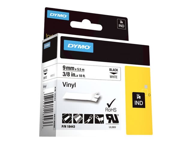 DYMO IND - label tape - 1 cassette(s) - Roll (0.9 cm x 5 m) - Image 3