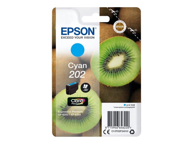 Epson 202 - cyan - original - ink cartridge - Image 1