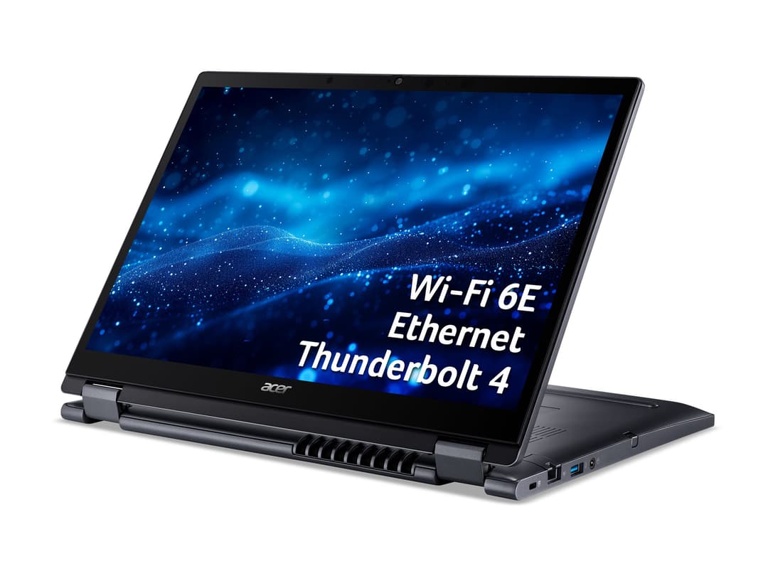 Acer TravelMate P4 Spin 14 Touchscreen 2-in-1 Intel i3-1315U 8GB 256GB Slate Blue - Image 1