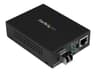 StarTech.com Multimode (MM) LC Fiber Media Converter for 10/100/1000 Network - 550m - Gigabit Ethernet - 850nm - with SFP Transceiver (MCM1110MMLC) - fibre media converter - 10Mb LAN, 100Mb LAN, 1GbE