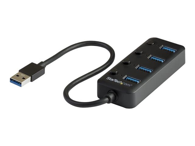 StarTech HB30A4AIB USB Hub Black - Image 1