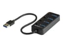StarTech HB30A4AIB USB Hub Black thumbnail 1
