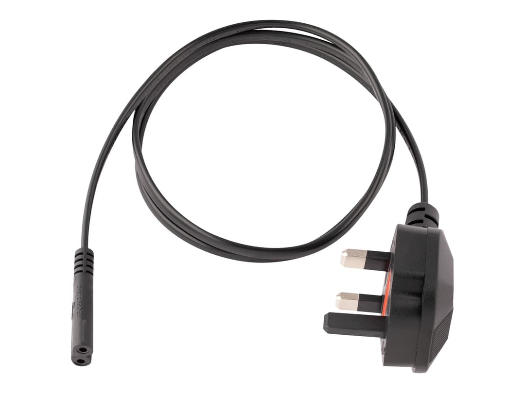 StarTech UK Laptop Power Cable 1m Black - Image 1