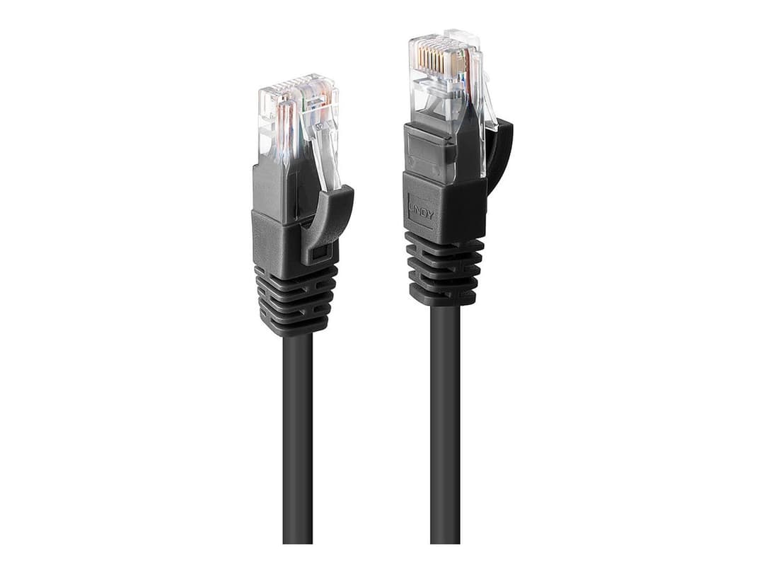 Lindy CAT 6 Patch Cable 10m Black - Image 1