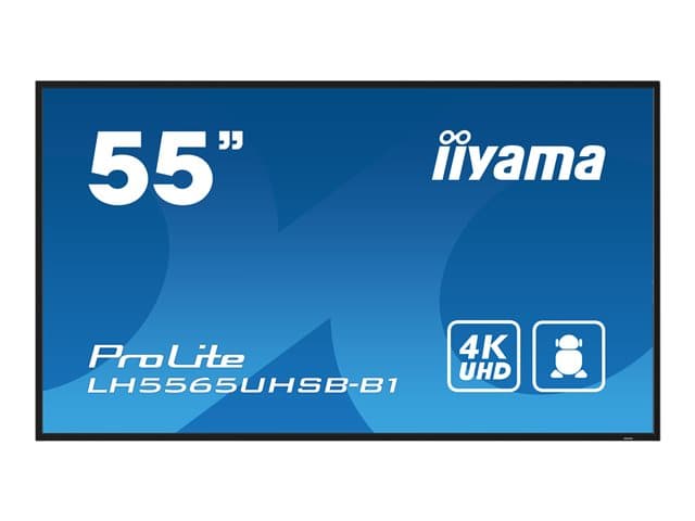 iiyama ProLite LH5565UHSB-B1 55" Class (54.6" viewable) LED-backlit LCD display - 4K - for digital signage - Image 2