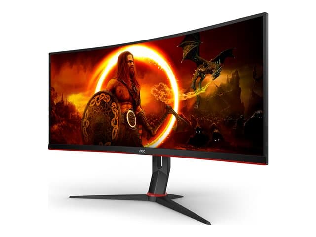 AOC CU34G2XP 34" Curved QHD Monitor Black - Image 3