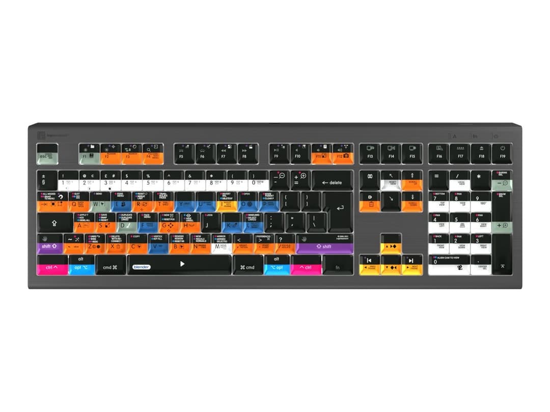 Logic Keyboards Blender 3D Astra 2 Keyboard Graphite Grey - Image 1