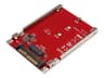 StarTech U2M2E125 M.2 NVMe to U.2 Adapter Red