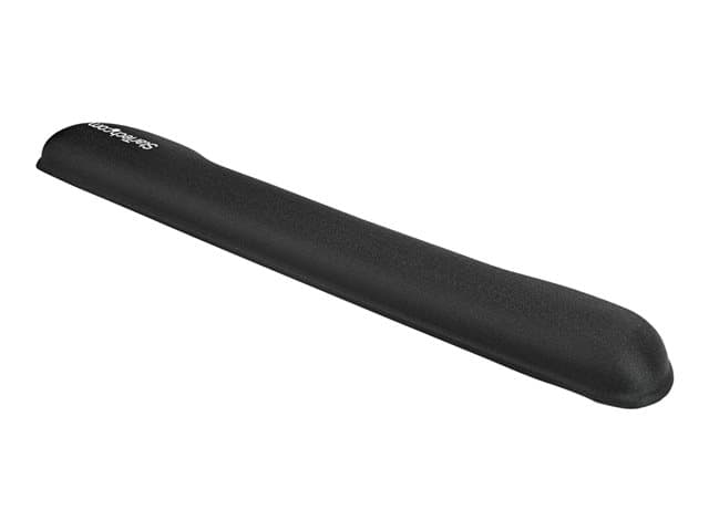 StarTech.com Foam Keyboard Wrist Rest for Ergonomic Typing Support, Padded Non-Slip Keyboard Cushion, Laptop or Desktop Computer Keyboard Wrist, Hand & Arm Rest, Soft Black Nylon Rest Pad - Soft Black Wrist Rest (WRSTRST) - keyboard wrist rest - Image 3