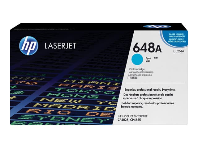HP 648A CE261A Original HP LaserJet Toner Cartridge - Cyan - Image 4