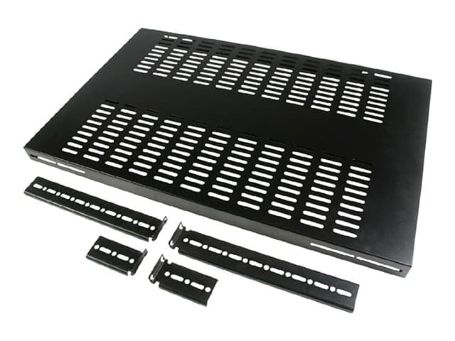 StarTech.com 1U Adjustable Vented Server Rack Mount Shelf - 175lbs - 19.5 to 38in Deep Universal Tray for 19" AV/ Network Equipment Rack (ADJSHELF) - rack shelf - 1U - Image 4