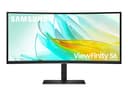 Samsung ViewFinity S6 LS34C652UAUXXU 34 Inch WQHD Curved USB-C Monitor - Black thumbnail 1