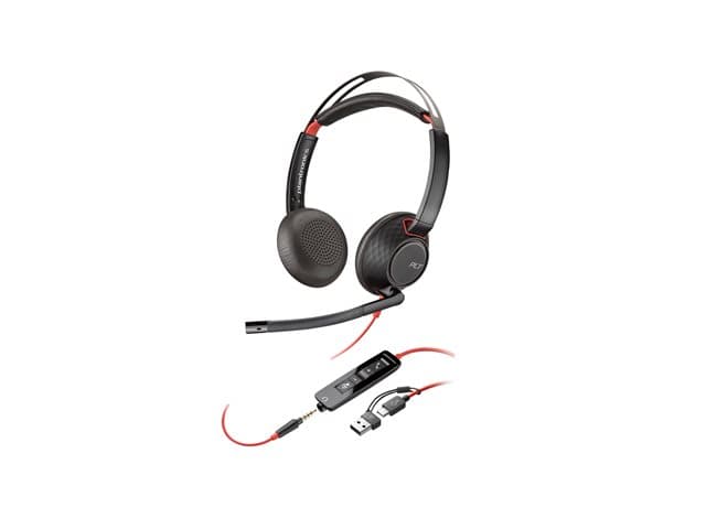 HP Poly Blackwire 5220 - headset - USB-C, 3.5 mm jack, USB-A - Image 3