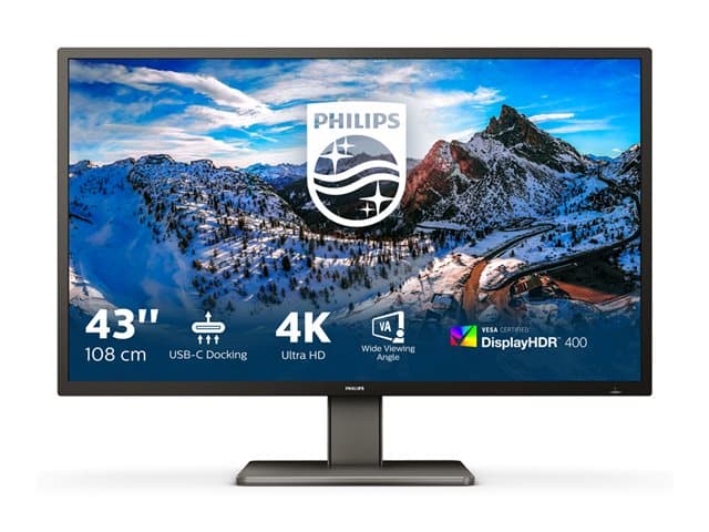 Philips P-line 439P1 43" 4K Monitor Black - Image 2