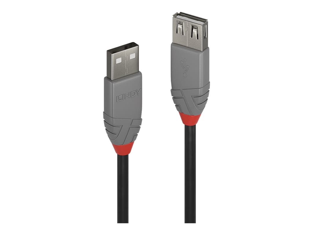 LINDY Anthra Line USB Extension Cable 2m Black - Image 1