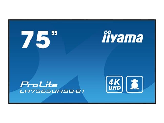 iiyama ProLite LH7565UHSB-B1 75" Class (74.5" viewable) LED-backlit LCD display - 4K - for digital signage - Image 2