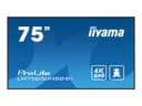 iiyama ProLite LH7565UHSB-B1 75" Class (74.5" viewable) LED-backlit LCD display - 4K - for digital signage thumbnail 2