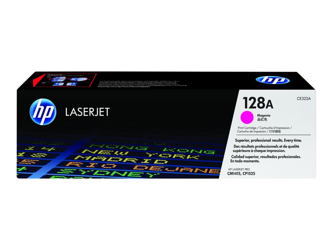 HP 128A CE323A Original HP LaserJet Toner Cartridge - Magenta - Image 1