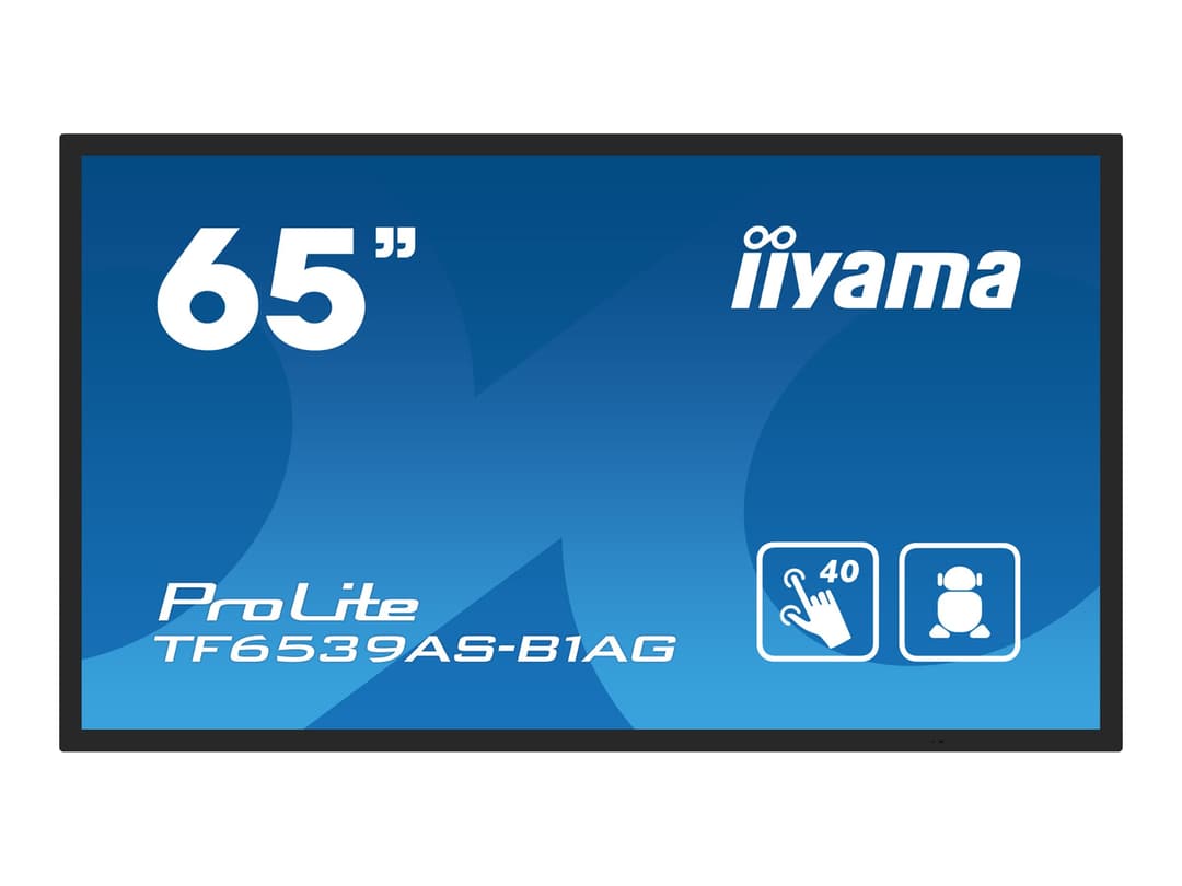 iiyama ProLite TF6539AS-B1AG 65" Class (64.5" viewable) LED-backlit LCD display - 4K - for digital signage - Image 1