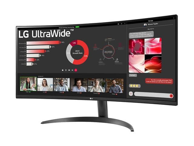 LG UltraWide 34WR50QK-B 34" Curved Monitor - Image 3