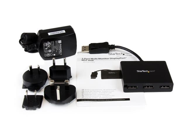 StarTech MSTDP123DP DisplayPort MST Hub Black - Image 7
