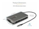 StarTech DKT31CSDHPD3 USB-C Docking Station Space Grey thumbnail 8