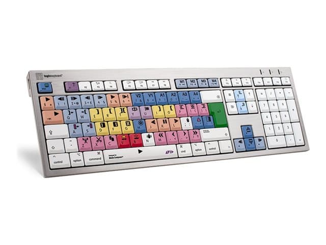 Logic Keyboards Avid Media Composer ALBA Silver - Image 1