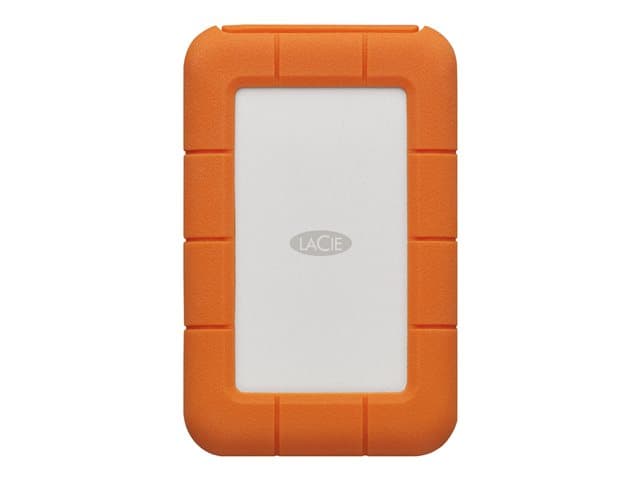 LaCie Rugged 2TB USB-C Hard Drive Orange - Image 2