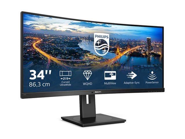 Philips 345B1C 34" Curved LED Monitor Black - Image 6