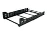 StarTech 3U Universal Server Rack Rails Black